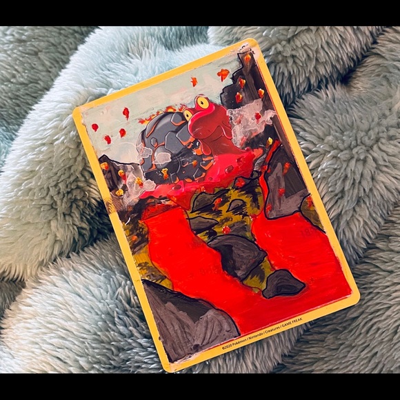 Pokémon Custom Hand Painted Colorful Pokémon Card - Picture 1 of 4